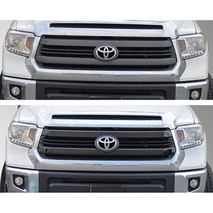 Trim Illusion - Gloss Black Tape-on Patented Grille Overlay 14-17 Toyota Tundra SR/SR5 6 PCS