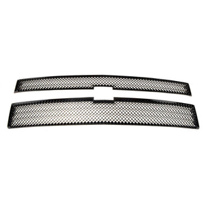 Trim Illusion - Mesh Gloss Black Tape-on Patented Grille Overlay 14-15 Chevrolet Silverado 1500 WT/LT. NOT FOR SPORT MODELS 2 PCS