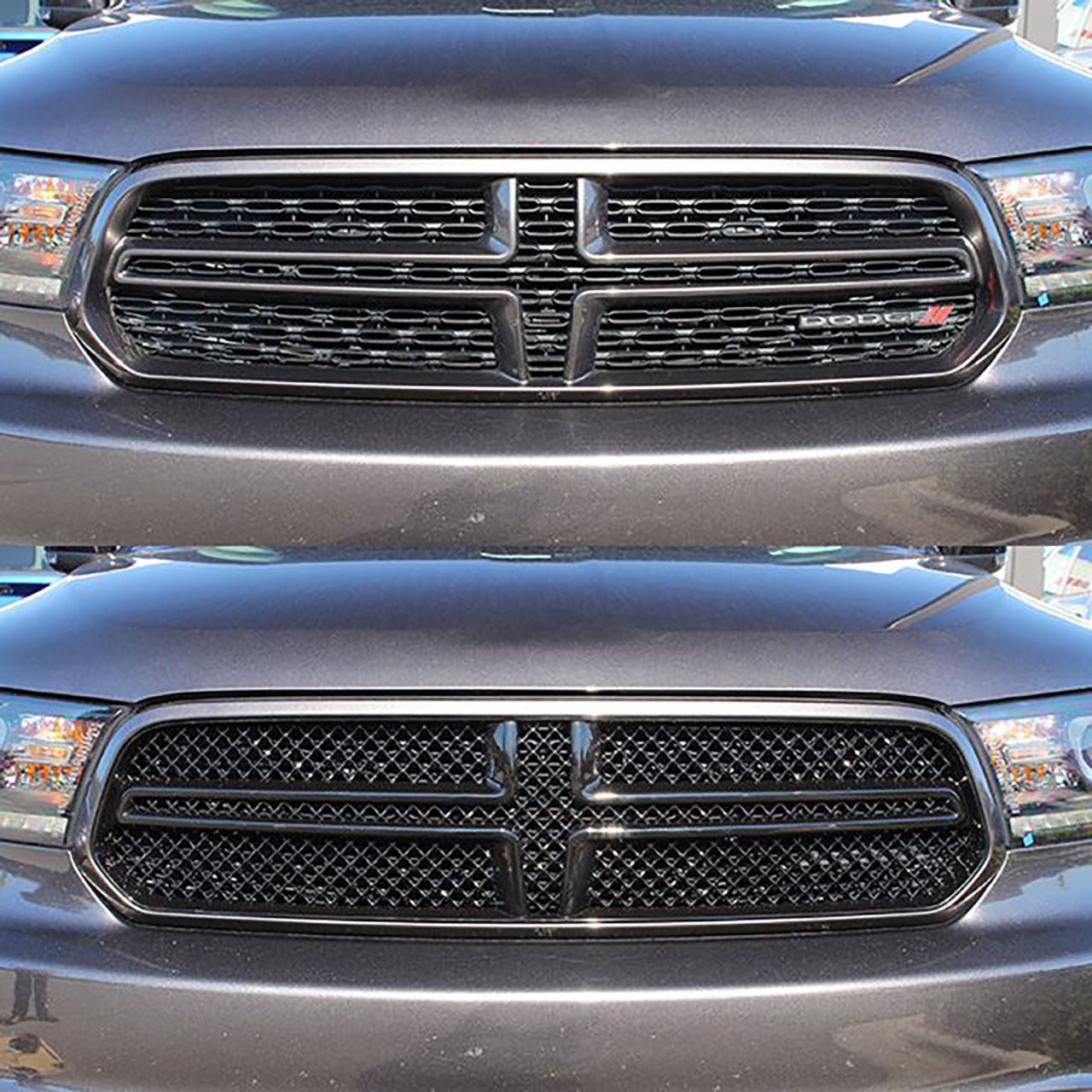 Trim Illusion - Gloss Black Tape-on Patented Grille Overlay 14-20 Dodge Durango SXT/SXT Plus/LIMITED/CITADEL 1 PC