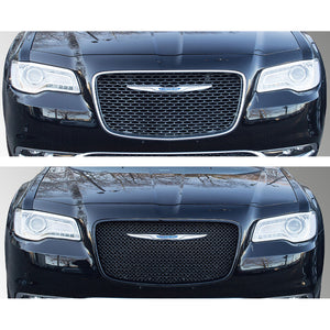 Trim Illusion - Gloss Black Tape-on Patented Grille Overlay 15-23 Chrysler 300 C/C Platinum/Limited 1 PC