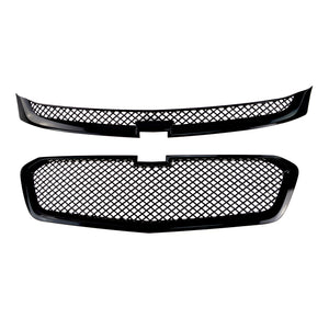 Trim Illusion - Mesh Gloss Black Tape-on Patented Grille Overlay 14-15 Chevrolet Malibu LS/LT/LT Turbo/ECO/LTZ 2 PCS