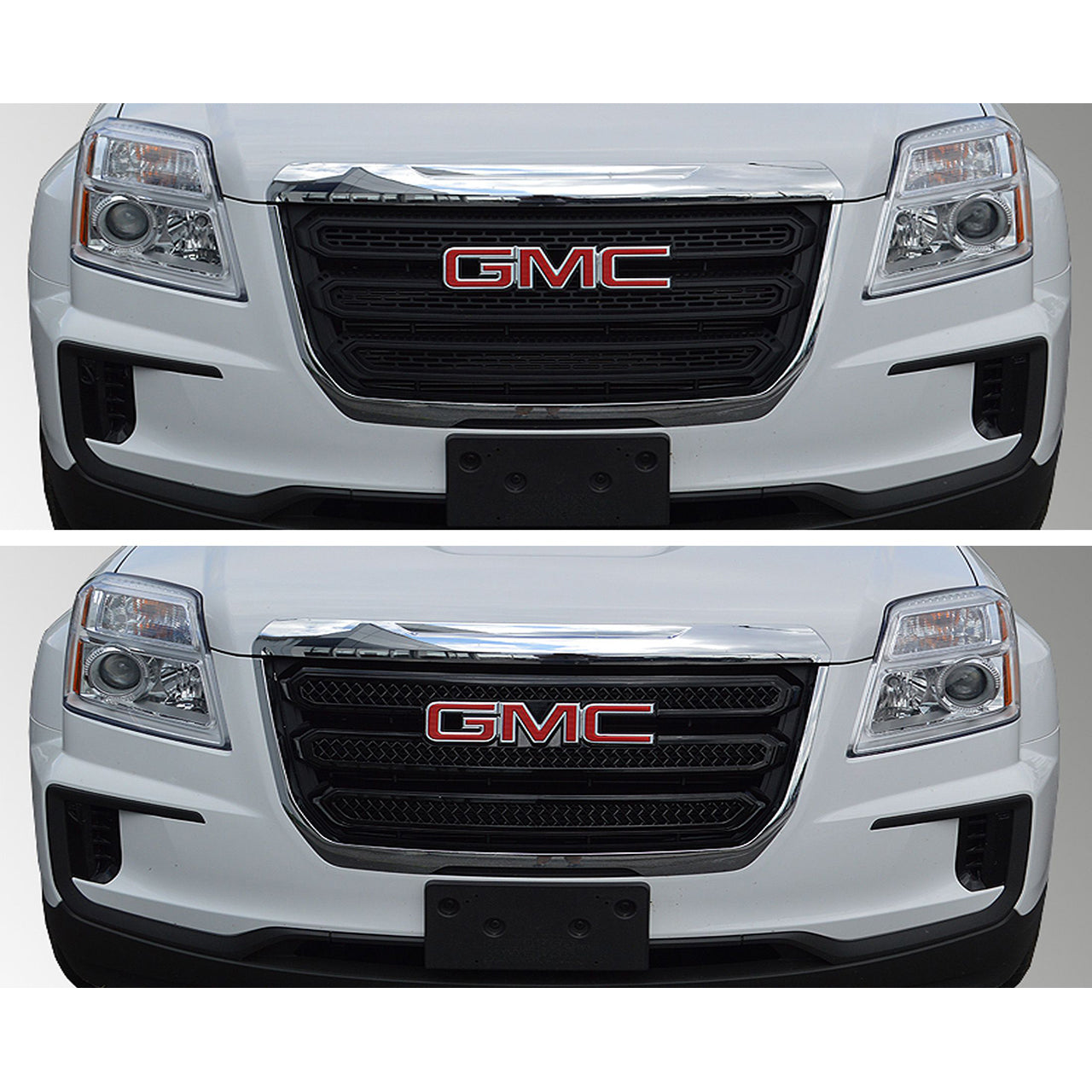 Trim Illusion - Gloss Black Tape-on Patented Grille Overlay 16-17 GMC Terrain SLE/SLT 3 PCS