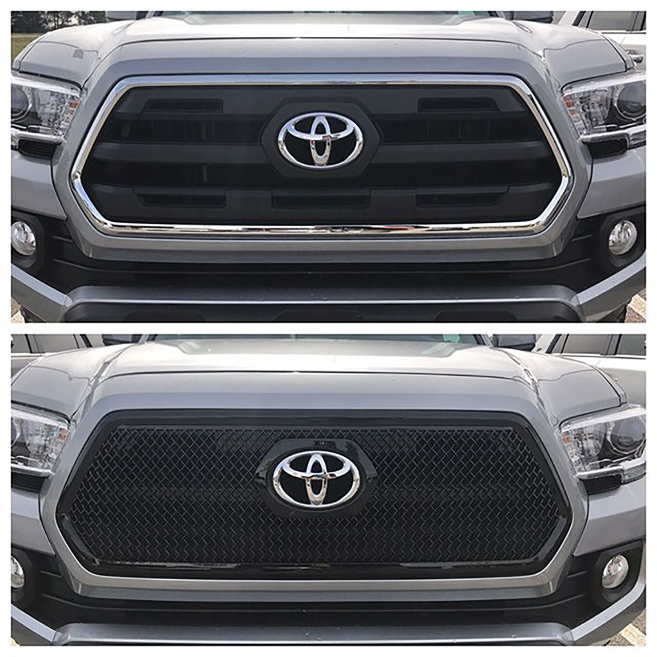 Trim Illusion - Mesh Gloss Black Tape-on Patented Grille Overlay 16-19 Toyota Tacoma SR/SR5 1 PC