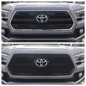 Trim Illusion - Mesh Gloss Black Tape-on Patented Grille Overlay 16-19 Toyota Tacoma SR/SR5 1 PC