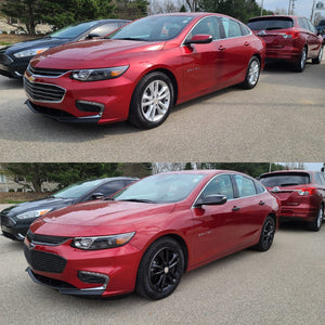 Trim Illusion -  Mesh Gloss Black Tape-on Patented Grille Overlay 16-18 Chevrolet Malibu L/LS/LT/LTZ/Hybrid 2 PCS