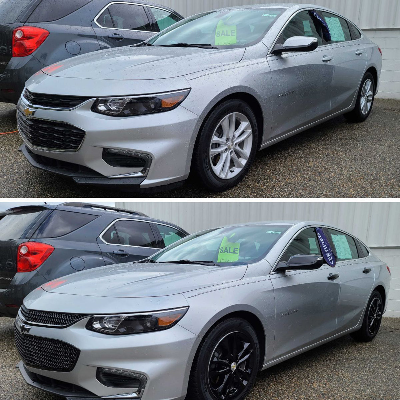 Trim Illusion - Gloss Black Patented Snap-on W/Tape Patented Door Handle Cover for Chevrolet/GMC Models 10 PCS (DH6319BLK)