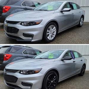 Trim Illusion -  Mesh Gloss Black Tape-on Patented Grille Overlay 16-18 Chevrolet Malibu L/LS/LT/LTZ/Hybrid 2 PCS