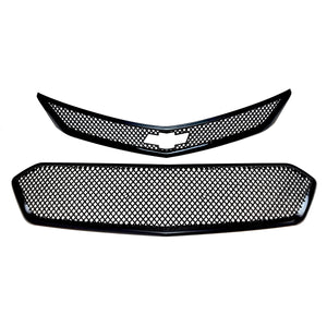Trim Illusion - Gloss Black Tape-on Patented Grille Overlay 16-18 Chevrolet Cruze LATE MODEL 2016 2 PCS