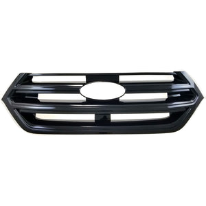 Trim Illusion - Gloss Black Tape-on Patented Grille Overlay 15-18 Ford Edge Does not fit grille with Camera 1 PC