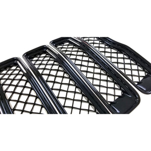 Trim Illusion - Gloss Black Tape-on Patented Grille Overlay 18-23 Jeep Wrangler Sahara/Rubicon 7 PCS