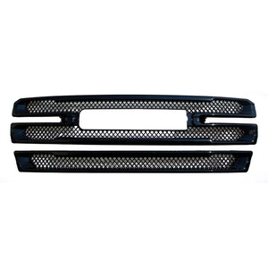 Trim Illusion - Gloss Black Tape-on Patented Grille Overlay 19-21 GMC Sierra 1500 AT4/SLT 2 PCS