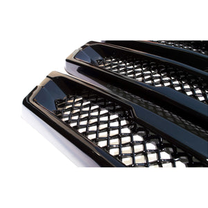 Trim Illusion - Gloss Black Tape-on Patented Grille Overlay 19-21 GMC Sierra 1500 AT4/SLT 2 PCS