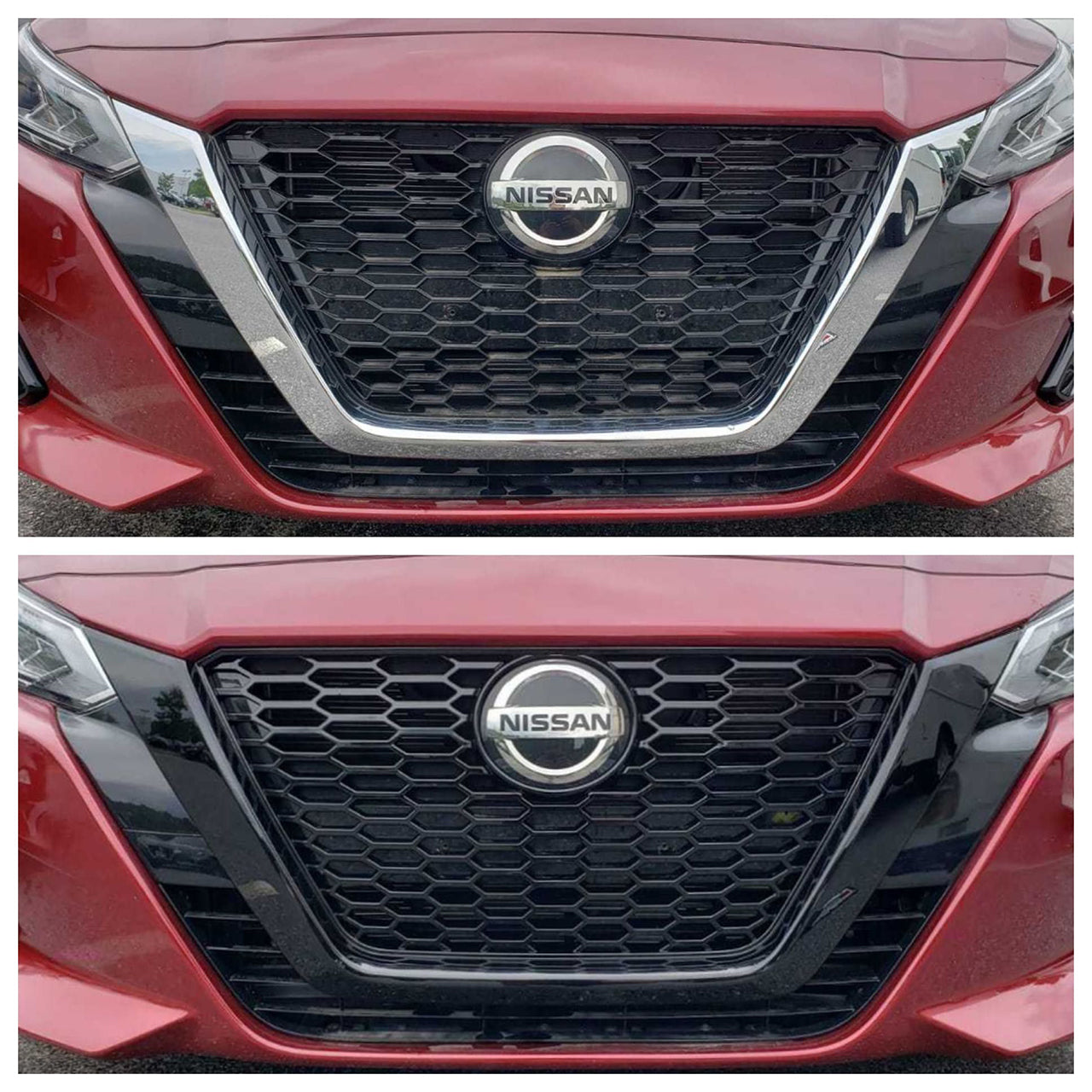 Trim Illusion - Gloss Black Patented Snap-on W/Tape Patented Grille Overlay 19-22 Nissan Altima 1 PC