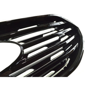 Trim Illusion - Gloss Black Patented Snap-on W/Tape Patented Grille Overlay 19-22 Ford Edge SE/SEL Does not fit grille with Camera 1 PC