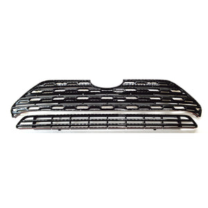 Trim Illusion - Gloss Black Patented Snap-on W/Tape Patented Grille Overlay 19-23 Toyota RAV4 LE/XLE/Premium Does not fit grille with Proximity sensor 2 PCS