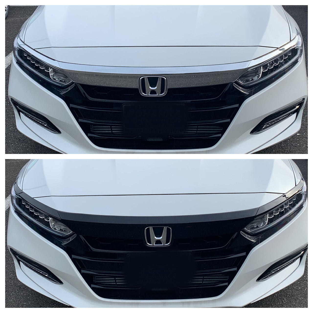 Trim Illusion - Gloss Black Tape-on Patented Grille Overlay 18-20 Honda Accord 3 PCS