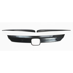 Trim Illusion - Gloss Black Tape-on Patented Grille Overlay 18-20 Honda Accord 3 PCS
