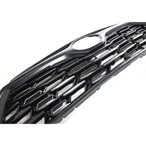 Trim Illusion - Gloss Black Patented Snap-on W/Tape Patented Grille Overlay 20-23 Toyota Highlander Does not fit XSE Fits grille W/ or W/O Camera 1 PC