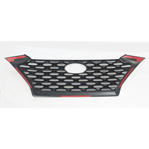 Trim Illusion - Gloss Black Patented Snap-on W/Tape Patented Grille Overlay 19-21 Hyundai Tucson 1 PC