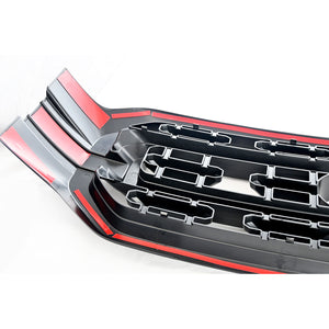 Trim Illusion -  Gloss Black Patented Snap-on W/Tape Patented Grille Overlay 21-23 Ford F-150 XLT/XL Fits grille W/ or W/O Camera 1 PC