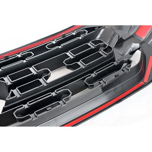 Trim Illusion -  Gloss Black Patented Snap-on W/Tape Patented Grille Overlay 21-23 Ford F-150 XLT/XL Fits grille W/ or W/O Camera 1 PC