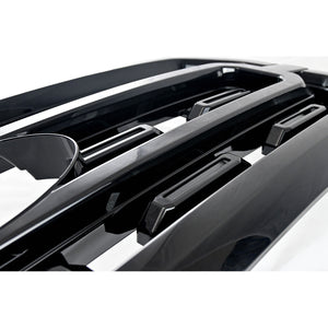 Trim Illusion -  Gloss Black Patented Snap-on W/Tape Patented Grille Overlay 21-23 Ford F-150 XLT/XL Fits grille W/ or W/O Camera 1 PC