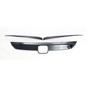 Trim Illusion - Gloss Black Tape-on Patented Grille Overlay 16-21 Honda Civic 3 PCS