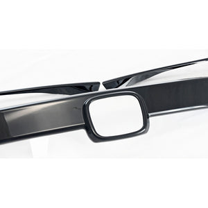 Trim Illusion - Gloss Black Tape-on Patented Grille Overlay 16-21 Honda Civic 3 PCS