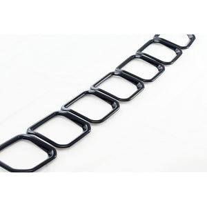 Trim Illusion - Gloss Black Tape-on Patented Grille Overlay 22-23 Jeep Compass 7 PCS