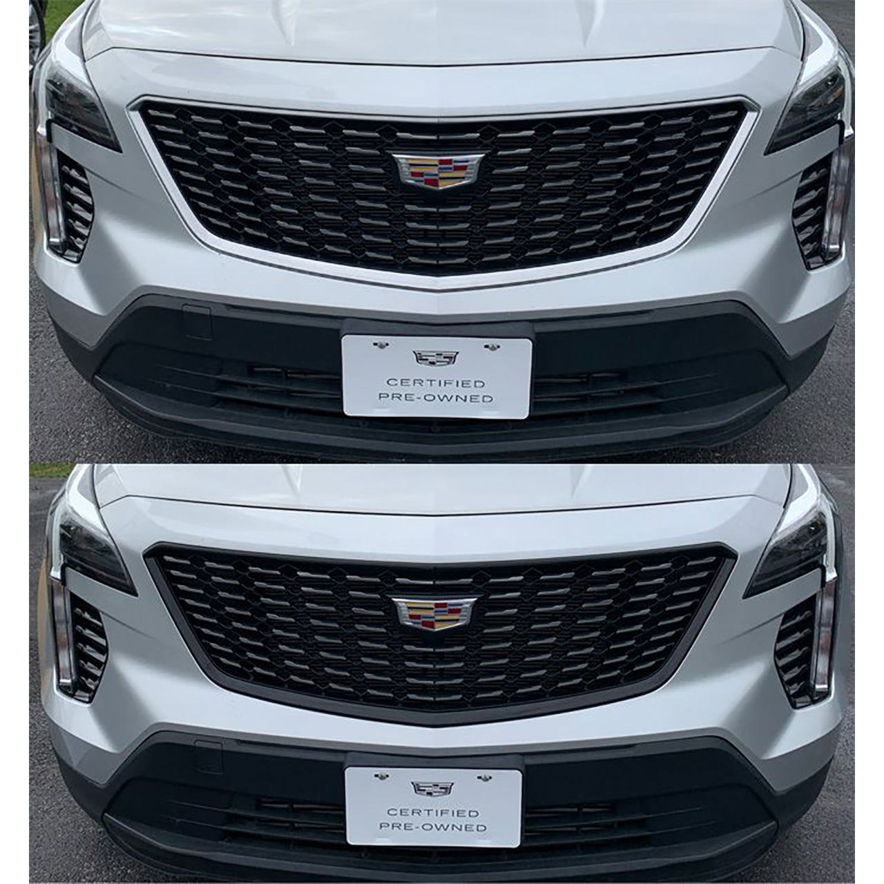 Trim Illusion - Gloss Black Tape-on Patented Grille Overlay 19-23 Cadillac XT4 1 PC