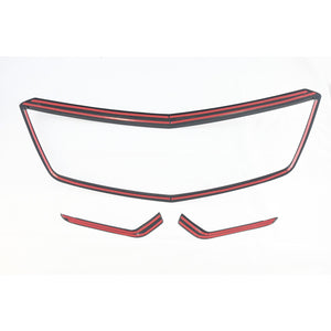 Trim Illusion - Gloss Black Tape-on Patented Grille Overlay 20-24 Cadillac XT5 3 PCS
