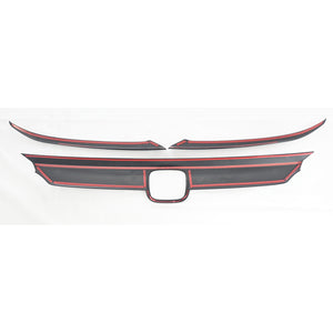 Trim Illusion - Gloss Black Patented Snap-on W/Tape Patented Grille Overlay 21-22 Honda Accord 3 PCS