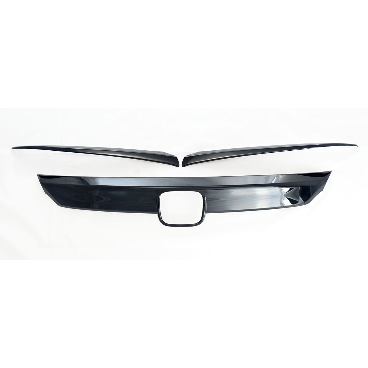 Trim Illusion - Gloss Black Patented Snap-on W/Tape Patented Grille Overlay 21-22 Honda Accord 3 PCS
