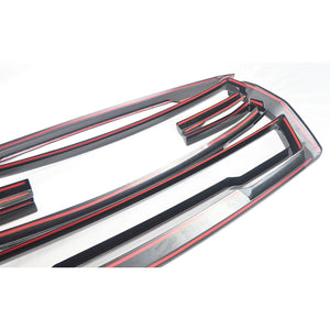 Trim Illusion -  Gloss Black Tape-on Patented Grille Overlay 21-24 GMC Yukon/Yukon XL SLE/SLT/AT4 5 PCS