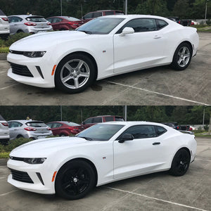Trim Illusion - Gloss Black Patented Snap-on W/Tape Patented Door Handle Cover 16-24 Chevrolet Camaro W/ Smart Key 4 PCS