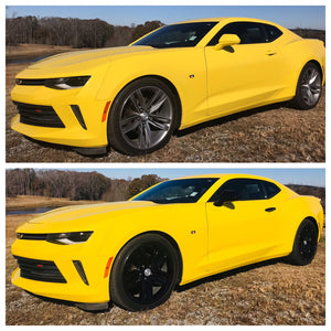 Trim Illusion - Gloss Black Patented Snap-on W/Tape Patented Door Handle Cover 16-24 Chevrolet Camaro W/ Smart Key 4 PCS
