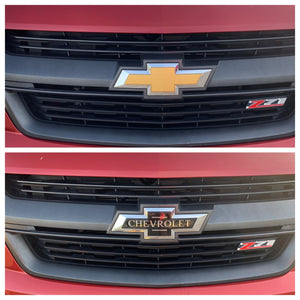 Trim Illusion - Centennial Tape-on Officially Licensed Chevrolet Emblem Set 15-20 Chevrolet Colorado, 16-18 Chevrolet Silverado 1500 2 PCS