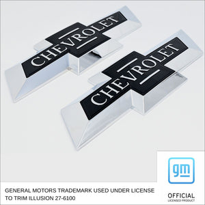 Trim Illusion - Centennial Tape-on Officially Licensed Chevrolet Emblem Set 15-20 Chevrolet Colorado, 16-18 Chevrolet Silverado 1500 2 PCS