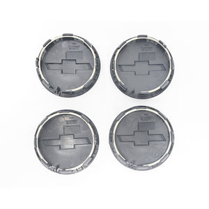 Trim Illusion - Gloss Black Replacement Officially Licensed Chevrolet Wheel Cap Set Chevrolet Silverado 1500, 15-24 Chevrolet Tahoe/Suburban, 2022 Chevrolet Silverado 1500 LTD 4 PCS