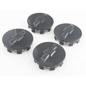 Trim Illusion - Gloss Black Replacement Officially Licensed Chevrolet Wheel Cap Set Chevrolet Silverado 1500, 15-24 Chevrolet Tahoe/Suburban, 2022 Chevrolet Silverado 1500 LTD 4 PCS