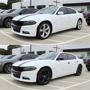 Trim Illusion - 4 PCS Gloss Black Tape-on Patented Door Handle Cover 11-23 Dodge Charger, 12-23 Dodge Challenger W/ Smart Key