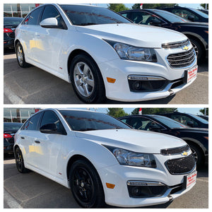 Trim Illusion - Mesh Gloss Black Tape-on Patented Grille Overlay 15-16 Chevrolet Cruze LS/LT/LTZ 2 PCS