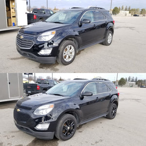 Trim Illusion - Mesh Gloss Black Tape-on Patented Grille Overlay 16-17 Chevrolet Equinox L/LS/LT/LTZ 2 PCS
