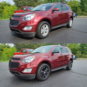 Trim Illusion - Mesh Gloss Black Tape-on Patented Grille Overlay 16-17 Chevrolet Equinox L/LS/LT/LTZ 2 PCS