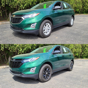 Trim Illusion - Gloss Black Patented Snap-on W/Tape Patented Grille Overlay 18-21 Chevrolet Equinox L/LS/LT Does not fit grille with Camera 2 PCS