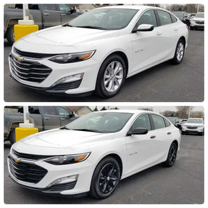 Trim Illusion - Gloss Black Patented Snap-on W/Tape Patented Grille Overlay 19-24 Chevrolet Malibu 5 PCS