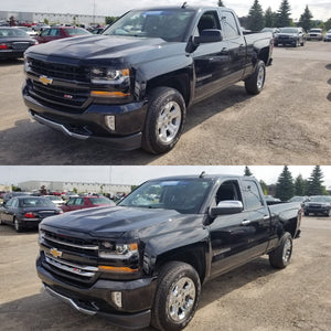 Trim Illusion - Chrome Tape-on Patented Grille Overlay 16-18 Chevrolet Silverado 1500 Z71/HIGHCNTRY 3 PCS