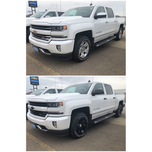 Trim Illusion - Gloss Black Tape-on Patented Grille Overlay 16-18 Chevrolet Silverado 1500 Z71 3 PCS