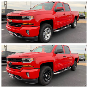 Trim Illusion - Gloss Black Patented Snap-on W/Tape Patented Door Handle Cover for Chevrolet/GMC Models 8 PCS (DH6226BLK)