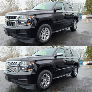 Trim Illusion - Diamond Mesh Chrome Tape-on Patented Grille Overlay 15-20 Chevrolet Tahoe/Suburban 2 PCS